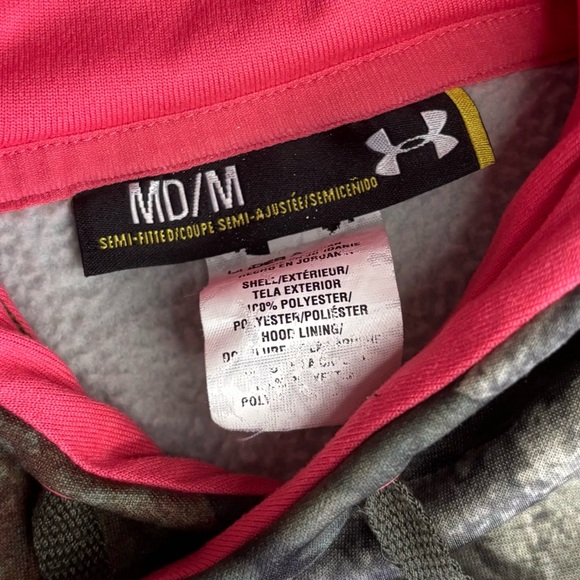 Under Armour Pink and Camo Hoodie - Picture 4 of 4